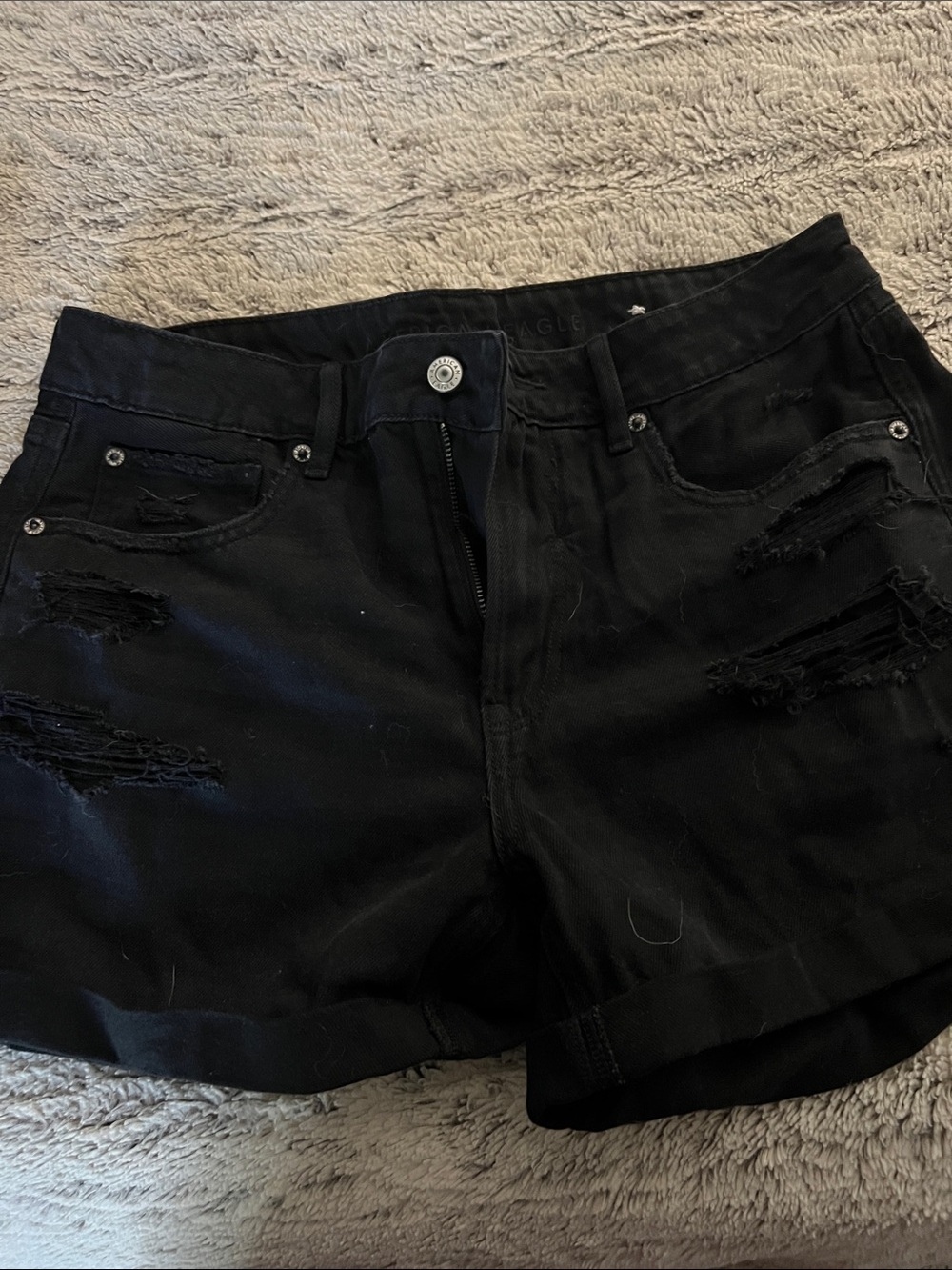 5/$10 item each Women's Black Distressed Denim Shorts